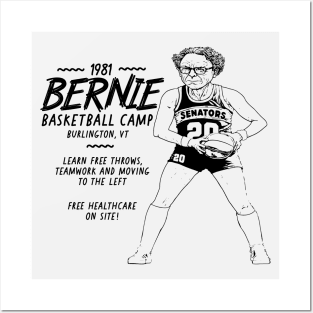 Retro Bernie Sanders Basketball Camp // Funny Bernie Sanders Baller Retro Posters and Art